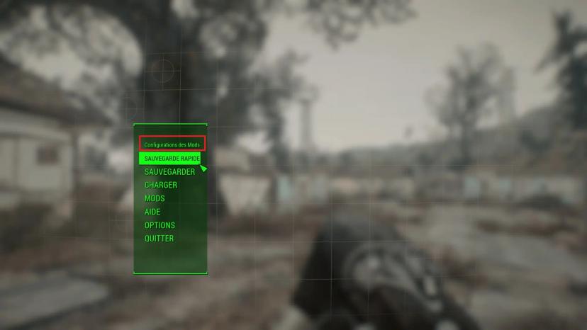 Меню конфигурации мода — перевод на французский язык addon