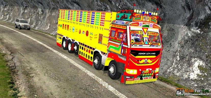 Bg Low Ashok Leyland AVTR Truck Mod addon