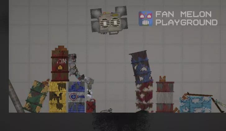 Old barrels for Melon Playground addon