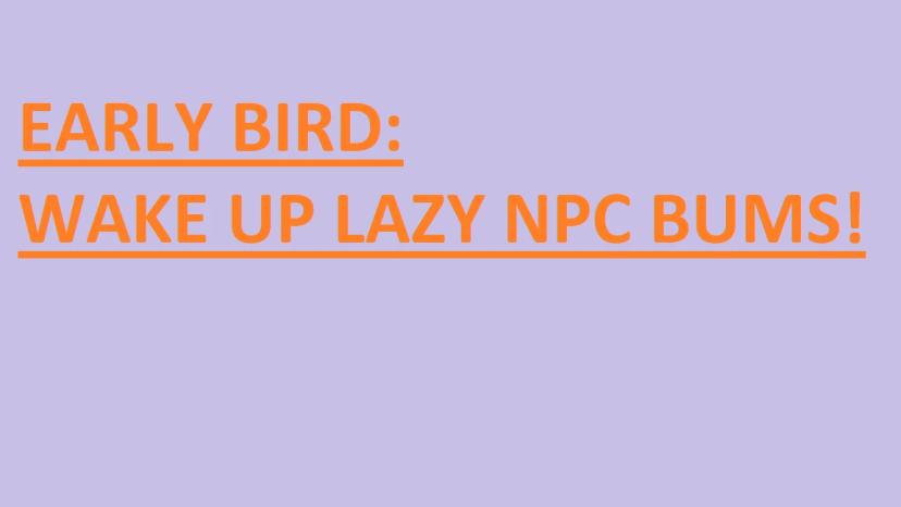 Early Bird NPC Schedule addon