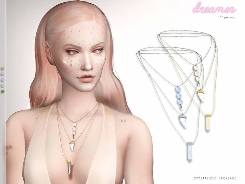 Комплект кулонов "CRYSTALIZED NECKLACE" addon