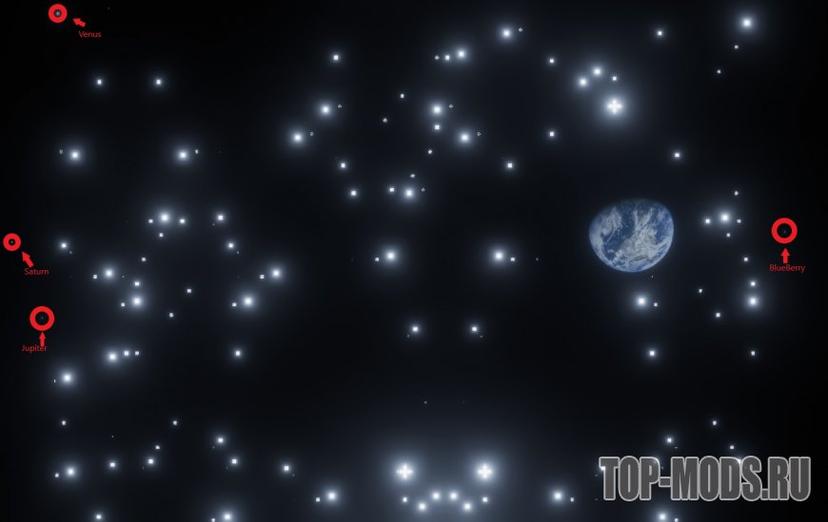 "The Moon Map" mod addon