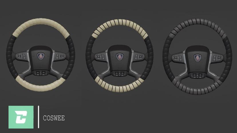 SCANIA NEXTGEN V1.0 STEERING STEERING COVER SET addon