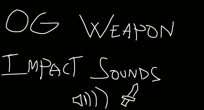 OG Cold Weapon Impact Sounds addon