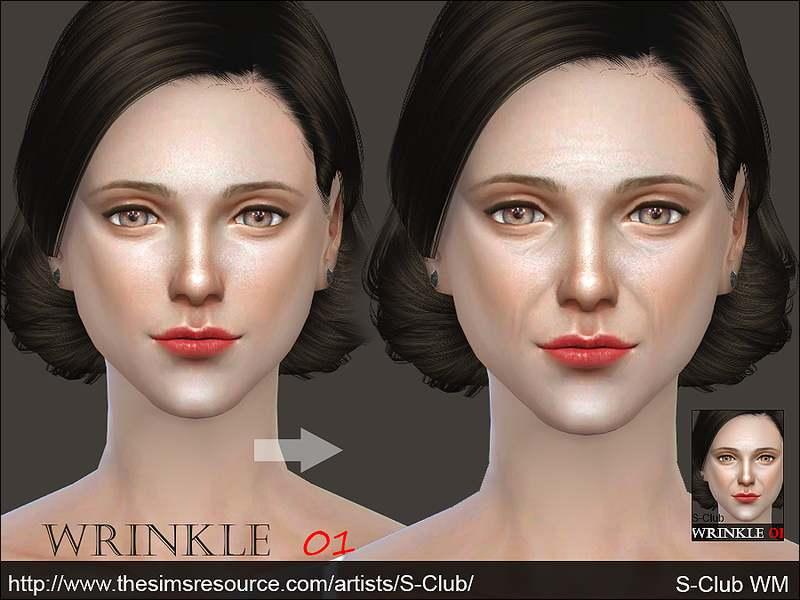 Wrinkles "WM ts4 Wrinkle 01" addon