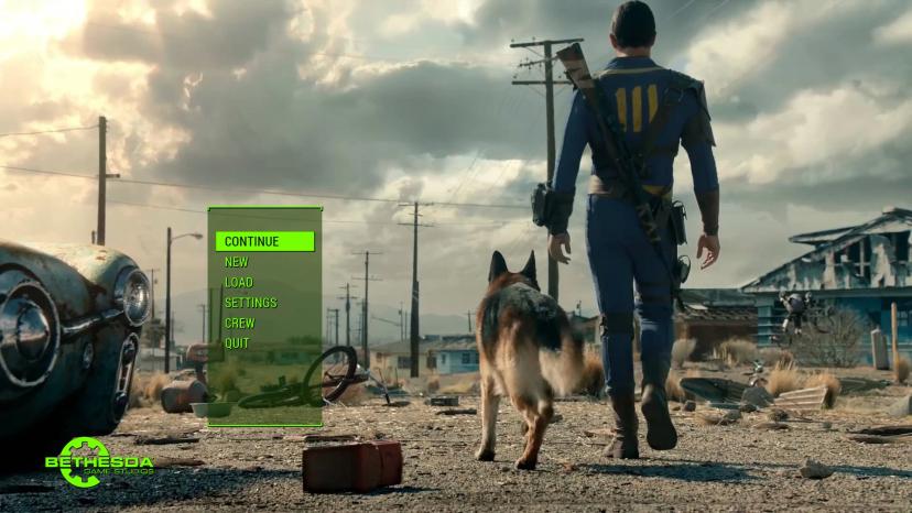 Трейлер Fallout 4 в реальном времени в виде главного меню addon