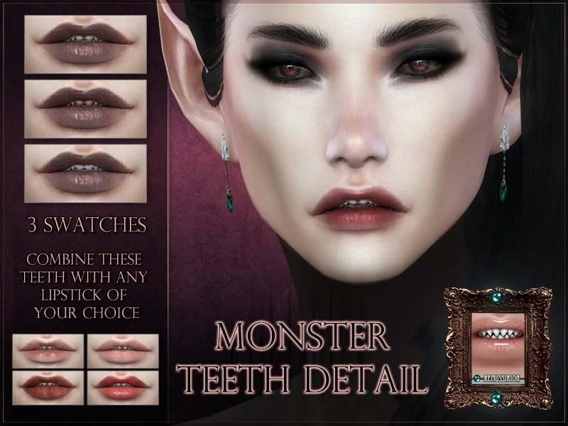 Зубы "Monster teeth Lip Detail" addon