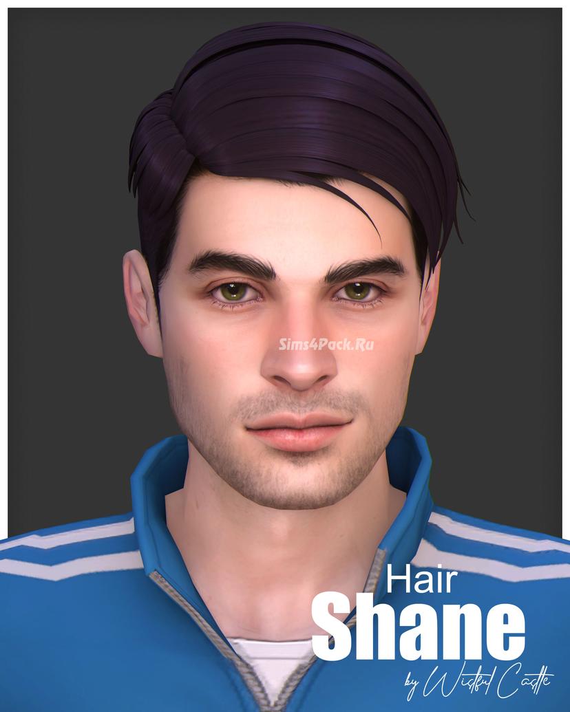 Men's hairstyles for Sims 4 "Shane". addon