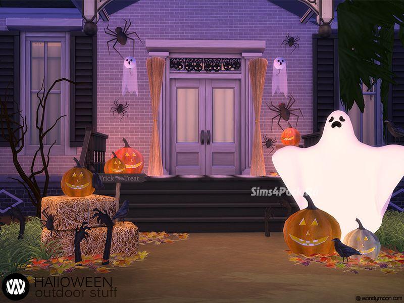 Уличное украшение "Halloween Outdoor Stuff" для The Sims 4. addon