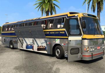 Mod for American Truck Simulator (v1.49.x) Scania CMA Comet Flecha Azul Bus version 3.6 addon