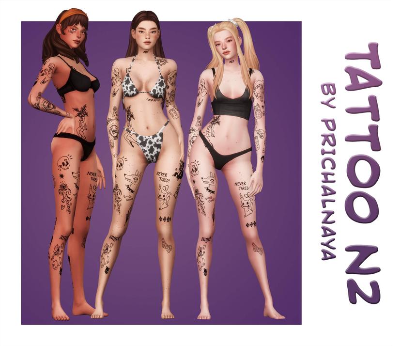 Тату сет "Tattoo N2" addon