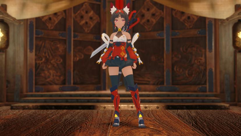 Zone Zenless Zero Nekomata with weapon (DB) addon