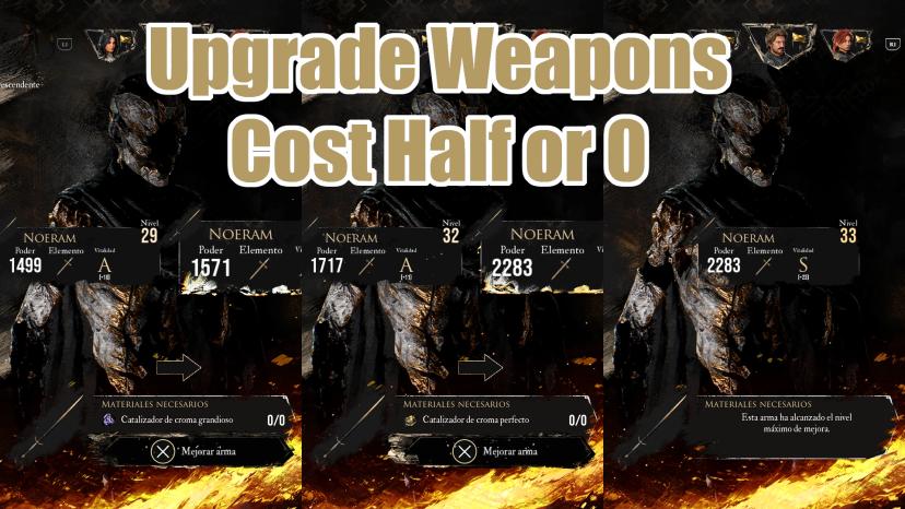 Weapon upgrade cost doubled or 0 (2 versions) addon