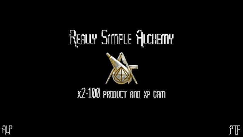 Действительно простая алхимия. Продукт x2-100 и прирост опыта. (PTF) addon