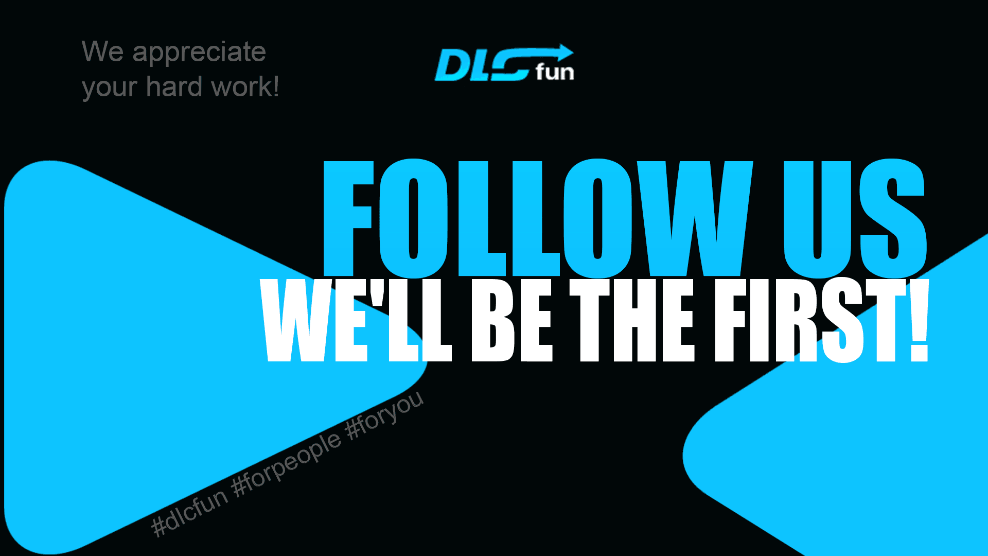 FOLLOW US. WE'LL BE THE FIRST!