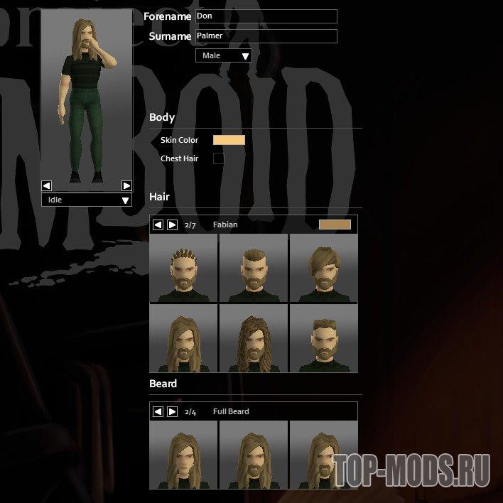 Mod "Improved Hair Menu" addon