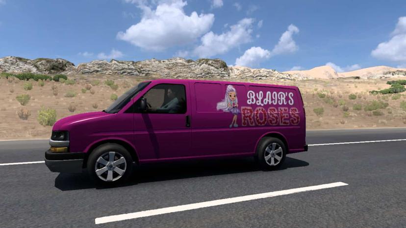 Blair's Roses Chevrolet Express Traffic Van mod addon