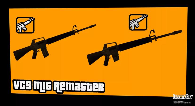 VCS M16 Remaster (стиль SA) мод addon