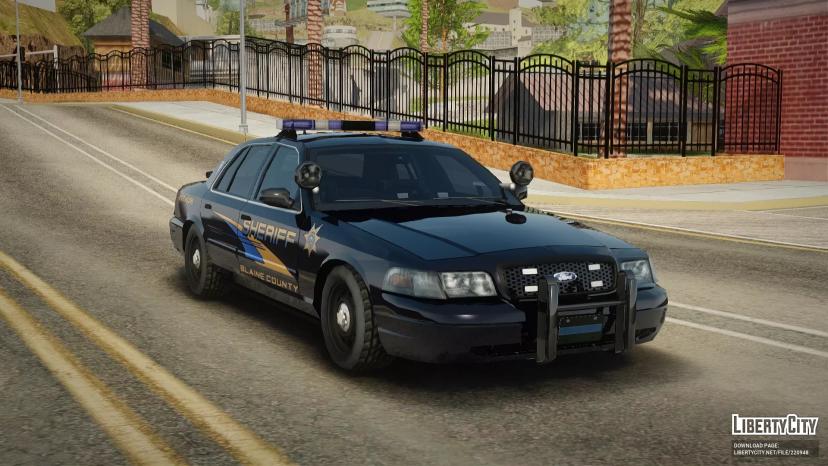 Ford Crown Victoria del Departamento del Sheriff del Condado de Blaine addon