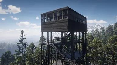 Shelter on the observation tower addon