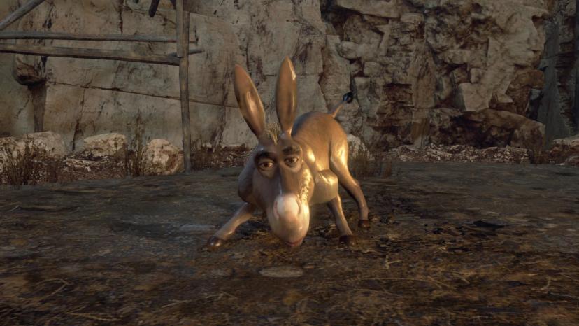 The donkey replaces the wolf addon