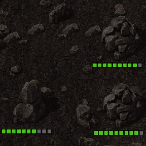 As pedras se regeneram com o tempo, assim como as árvores. addon