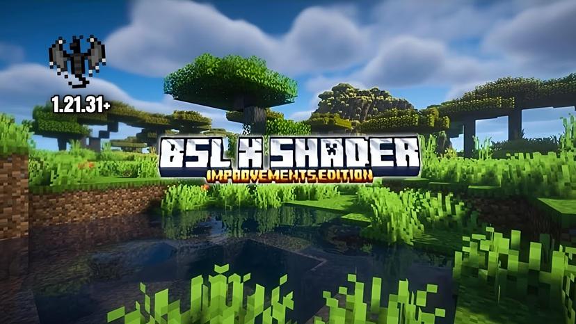 Melhoria do BSL Shader X (1.21) – MCPE/Bedrock addon
