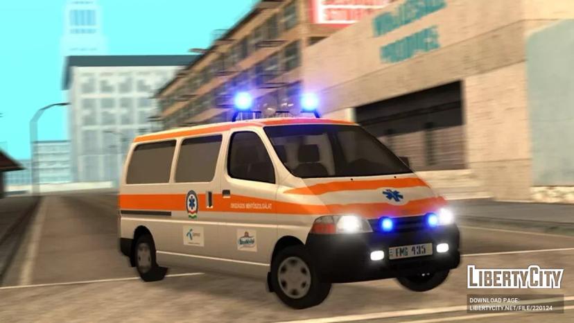 Toyota HiAce XH10 Hungarian Ambulance addon
