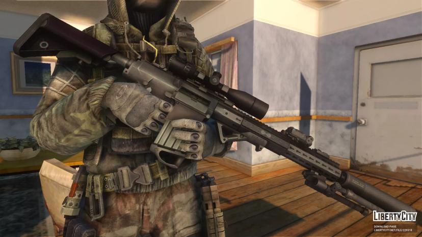 Винтовка USA SR-25 Designated Marksman мод addon