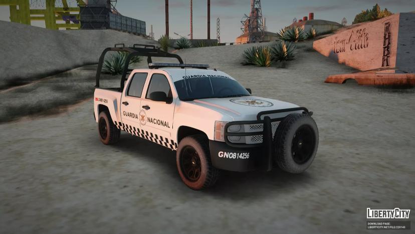 2010 Chevrolet Silverado Double Cab National Guard Roll-Bar Sedena Mod addon