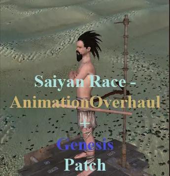 Raça Saiyajin - Reformulação da animação e patch Genesis addon