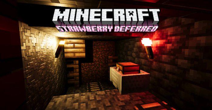 Defective strawberry shader (1.20) - MCPE/Bedrock addon